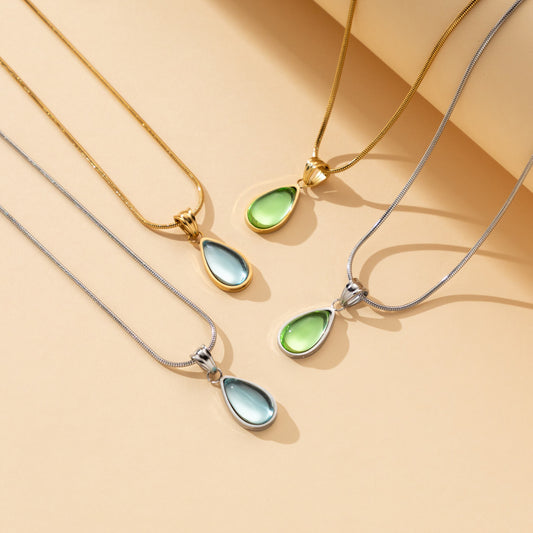 Women's Fashion Personality Water Drop Creative Street Necklaces