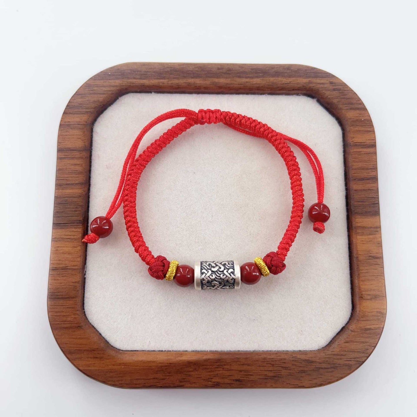 Safe Lucky Beads National Design Life Red Bracelet