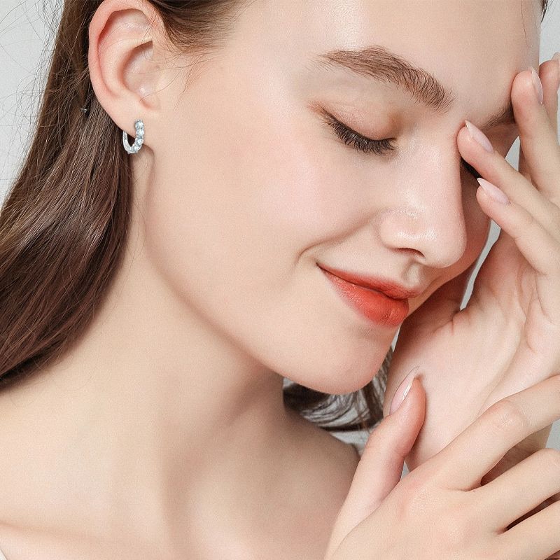 Women's Fashion Moissanite Sterling Sier Niche Temperament Rings