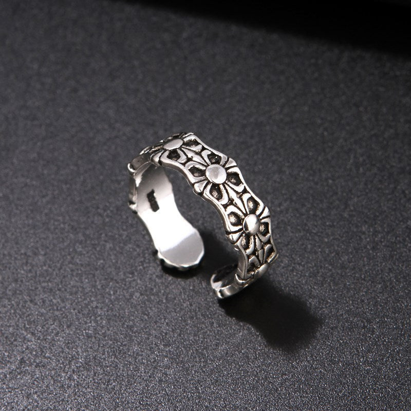 Women's & Men's Gate Cross Female Punk Trendy Open Rings