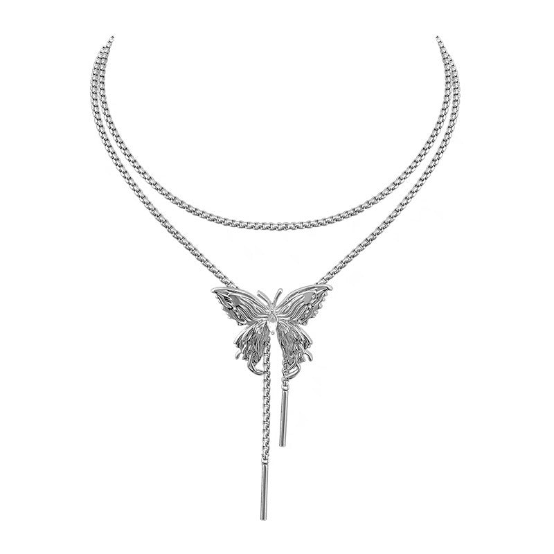 Women's Butterfly High Sense Design Clavicle Chain Necklaces