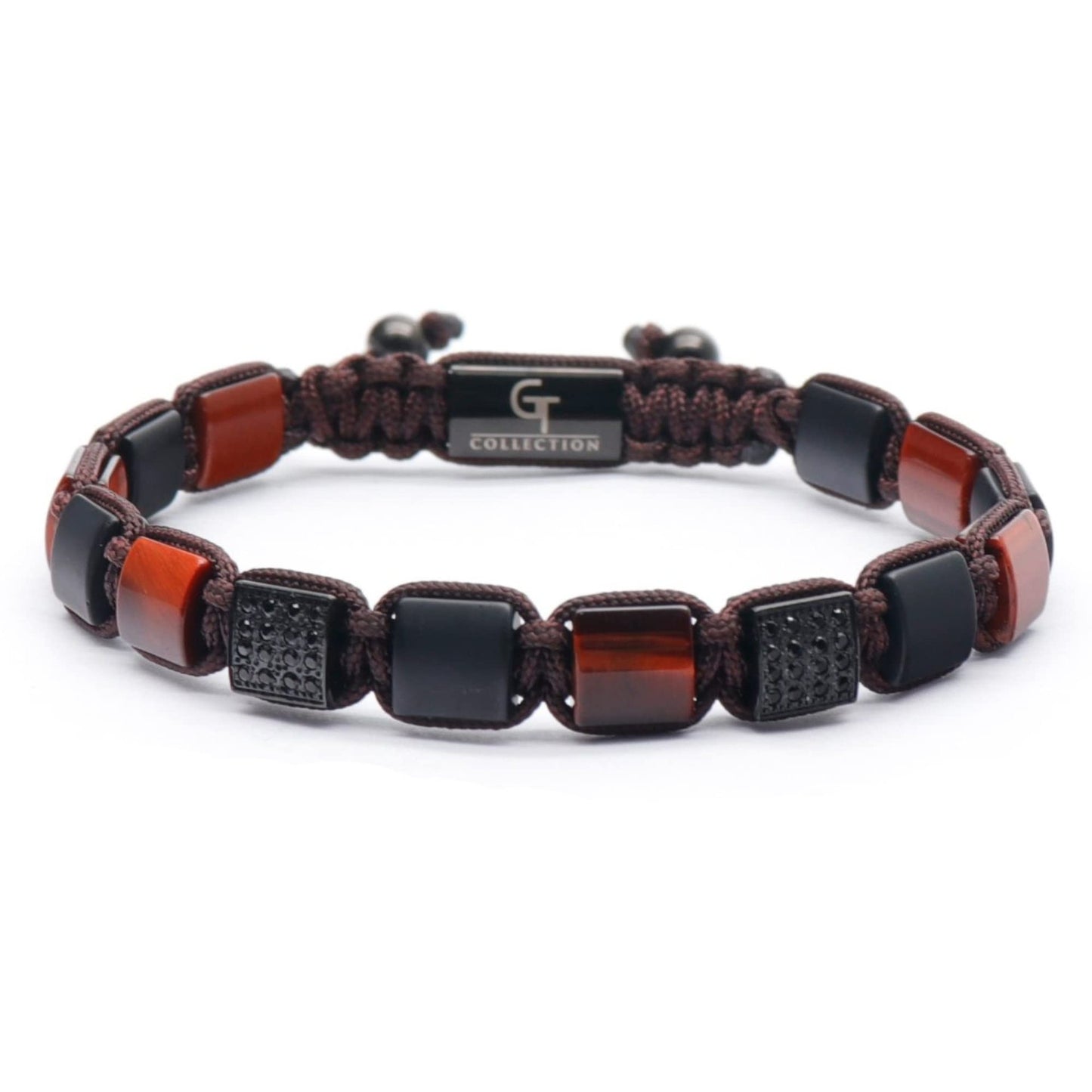 Spacer Bead Micro Inlaid Zircon Black Bracelets