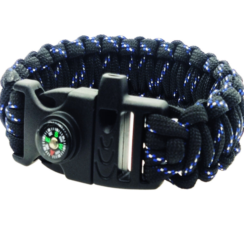 Parachute Cord Emergency Survival Mountaineering Compass Bracelets