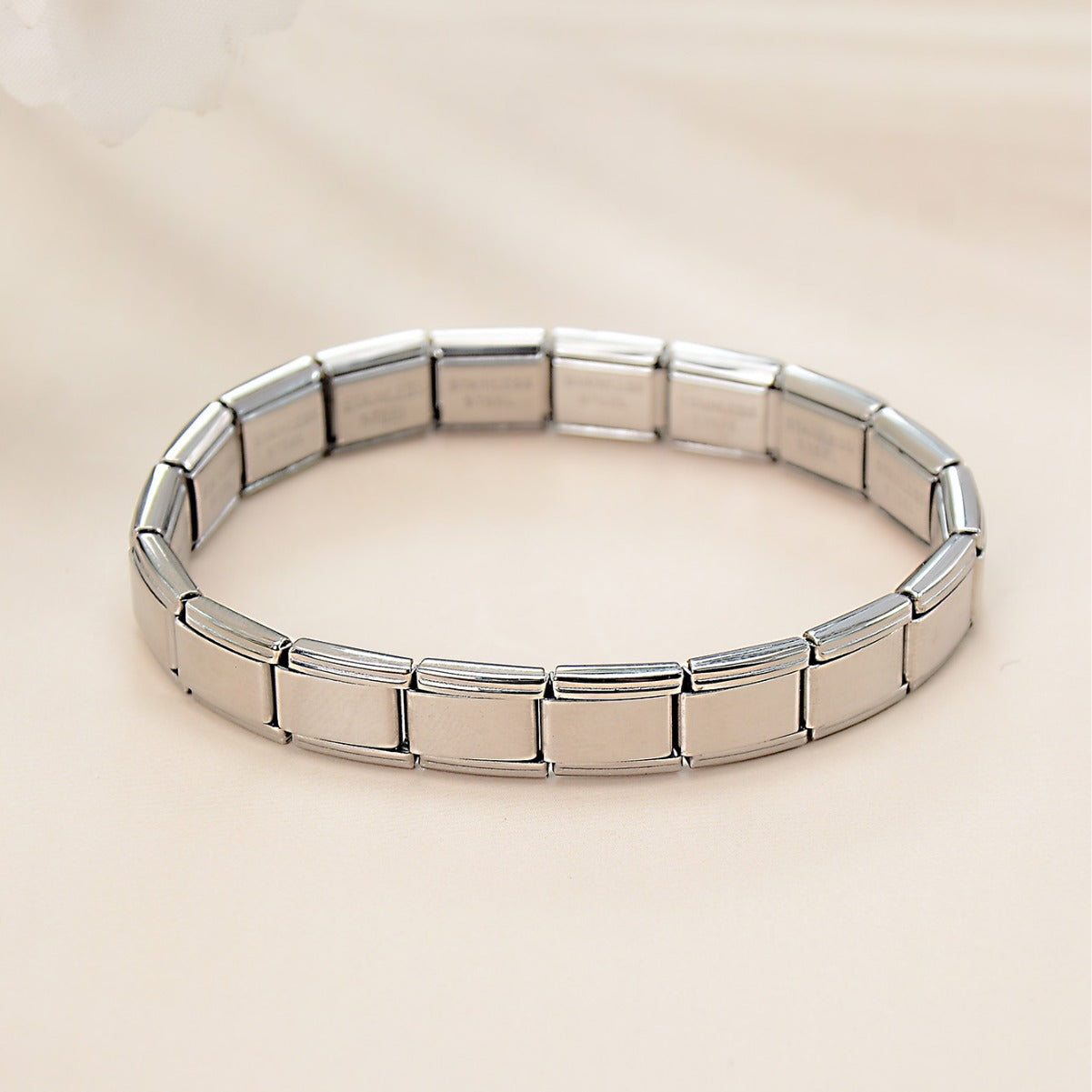 Italian Module Plant Pattern Titanium Steel Bracelets