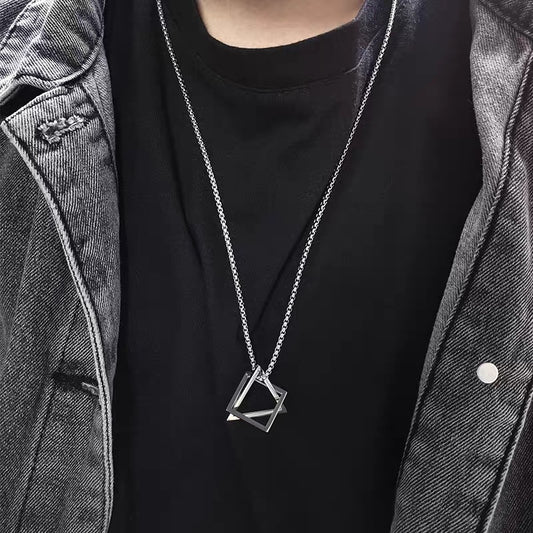 Women's & Men's Fashionable Simple Geometric Sweater Hip Hop Necklaces