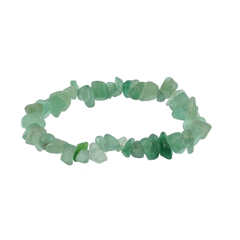 Gravel Stone Stretch Colorful Green Pine Bracelets