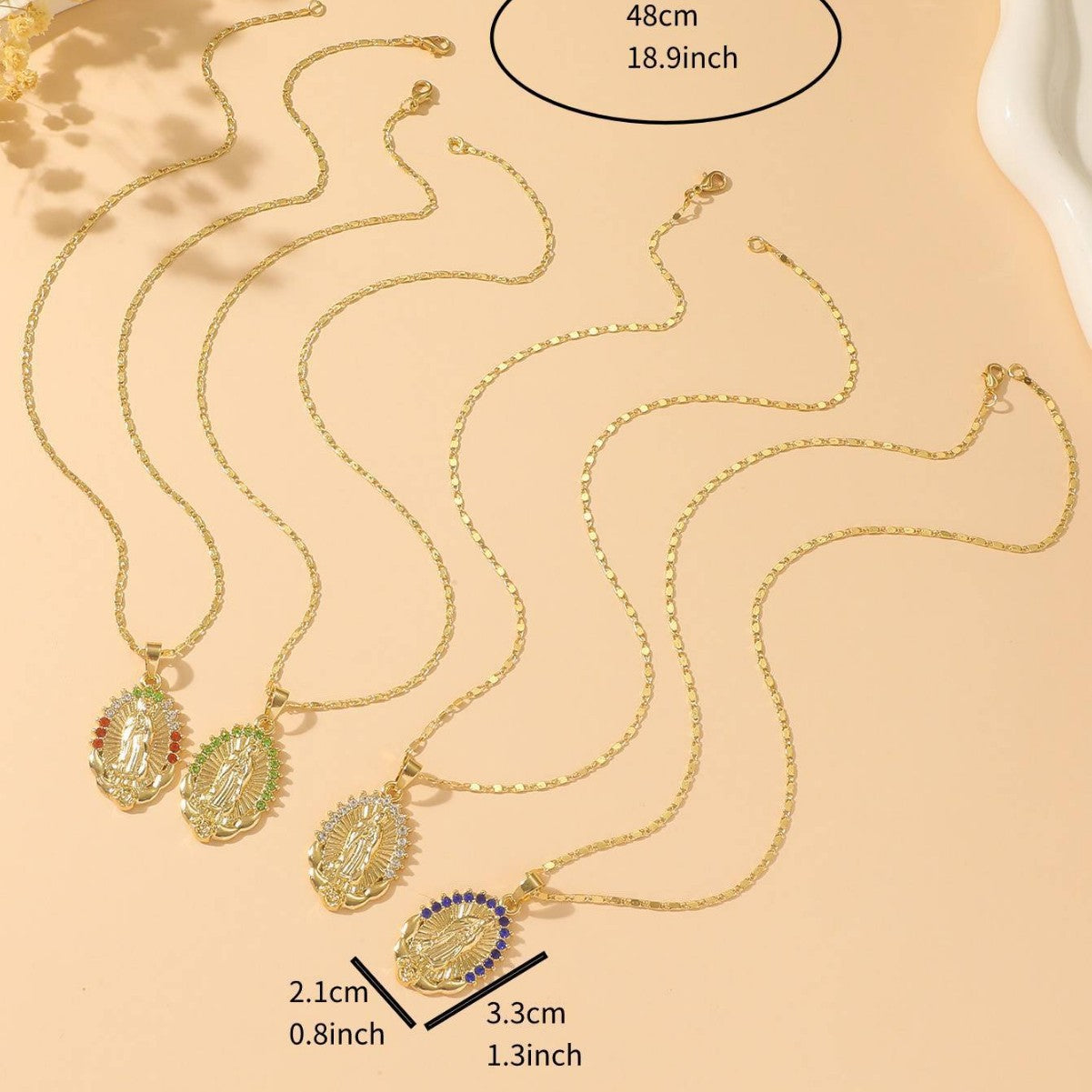 Women's Design High Sense Virgin Religious Female Necklace