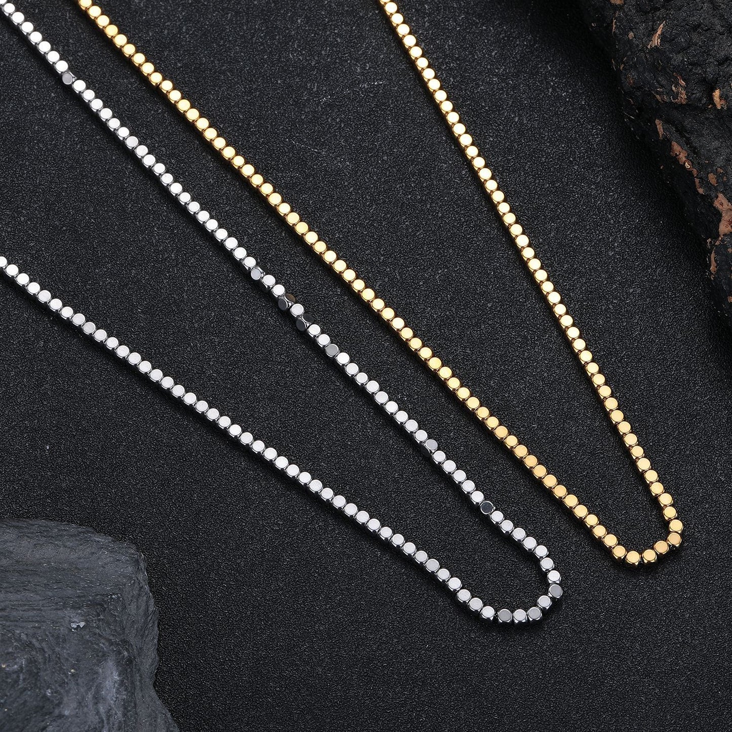 Women's & Men's Steel No Fading Broken Sier Cold Style Design Hip Hop Necklaces