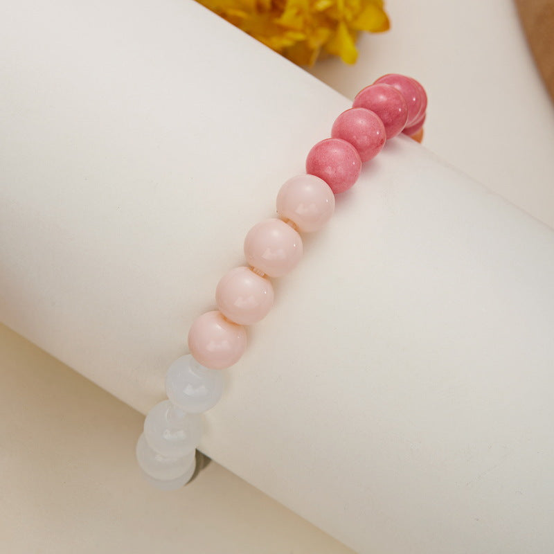 Natural Stone Fashionable Elastic Beaded Niche Bracelets