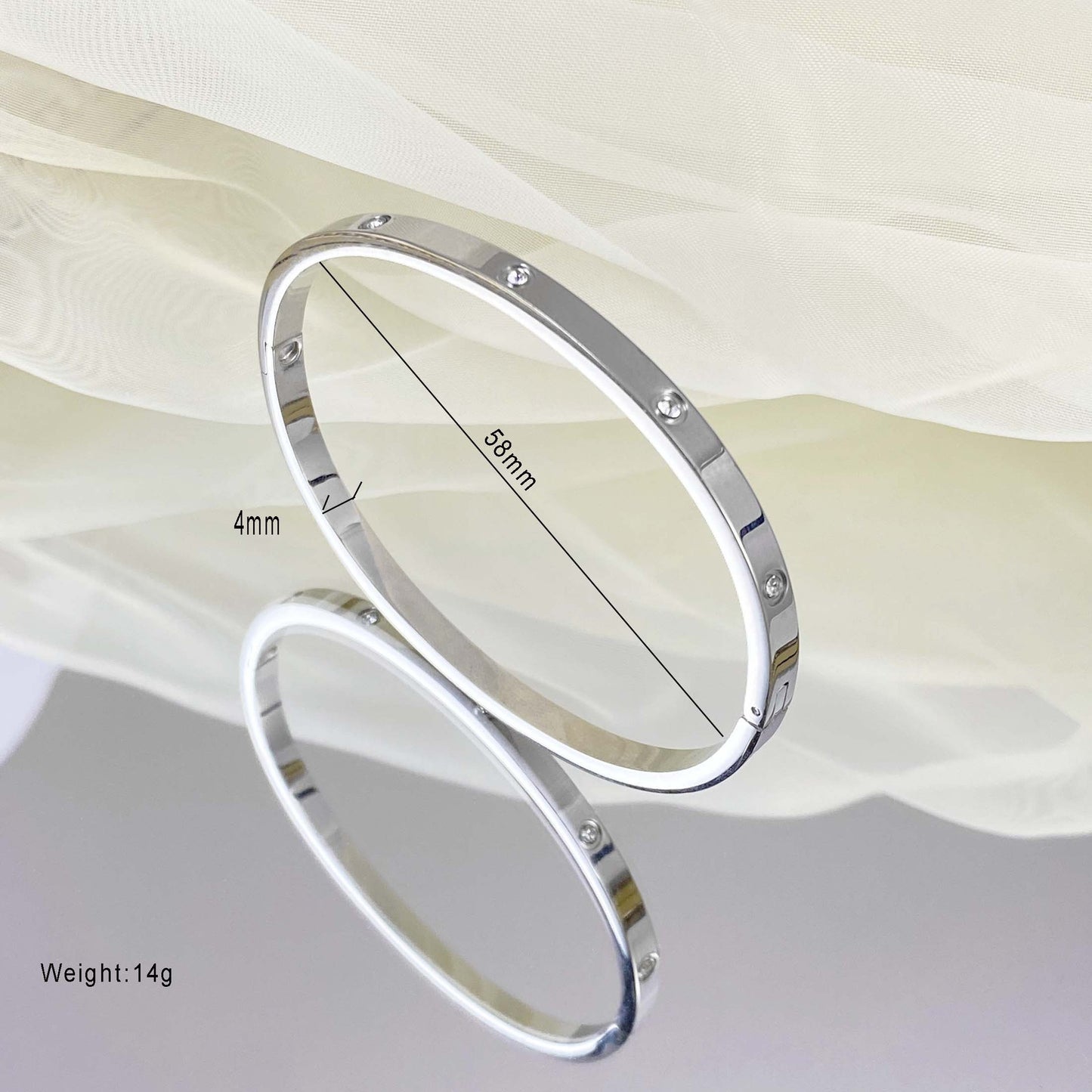 Starry Sier Simple Series High-grade Classic Bracelet