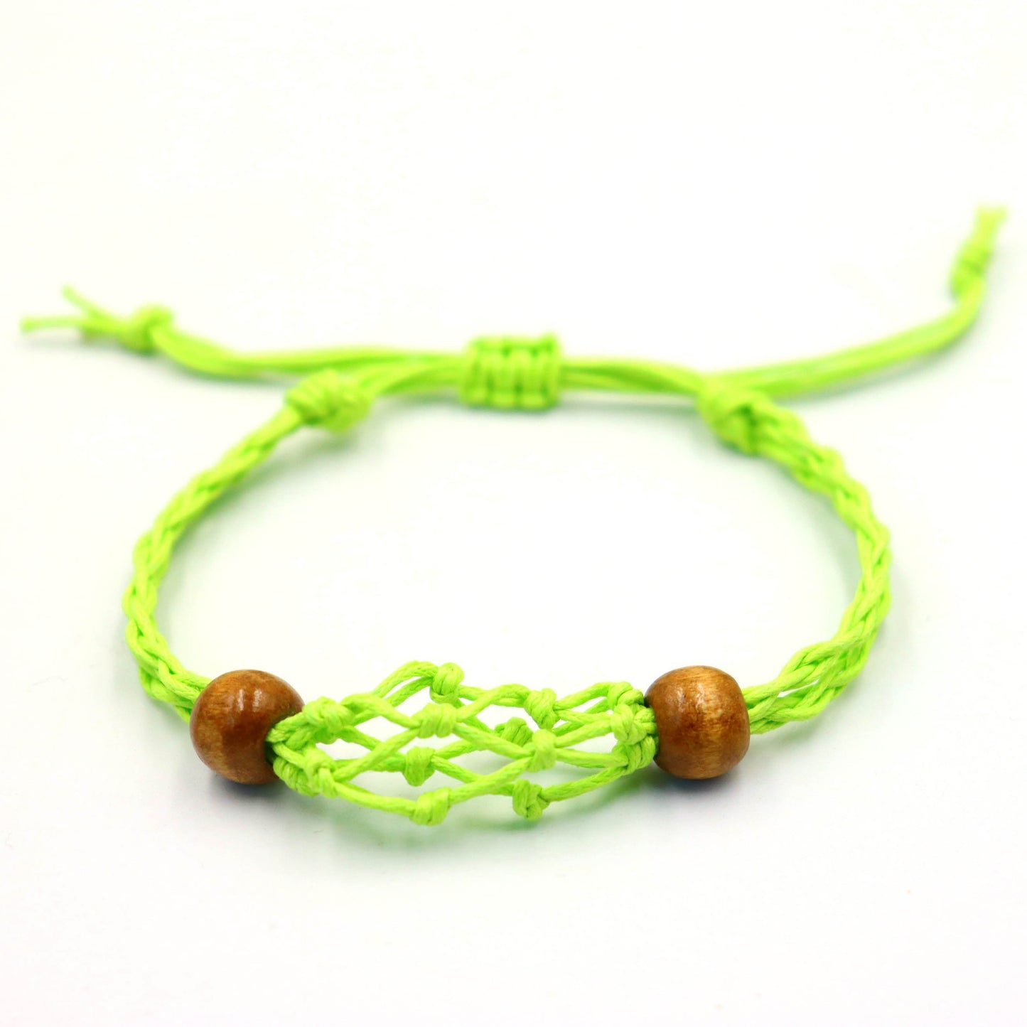 Stone Net Bag Woven Wrist Adjustable Telescopic Bracelets