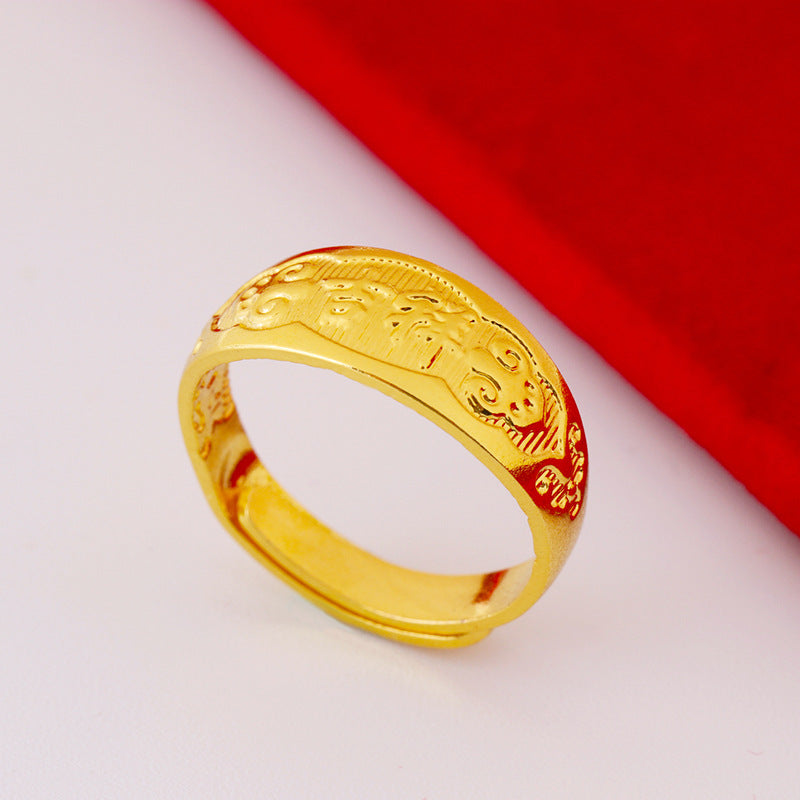 Stall Gold Ethnic Unisex Open Auspicious Rings