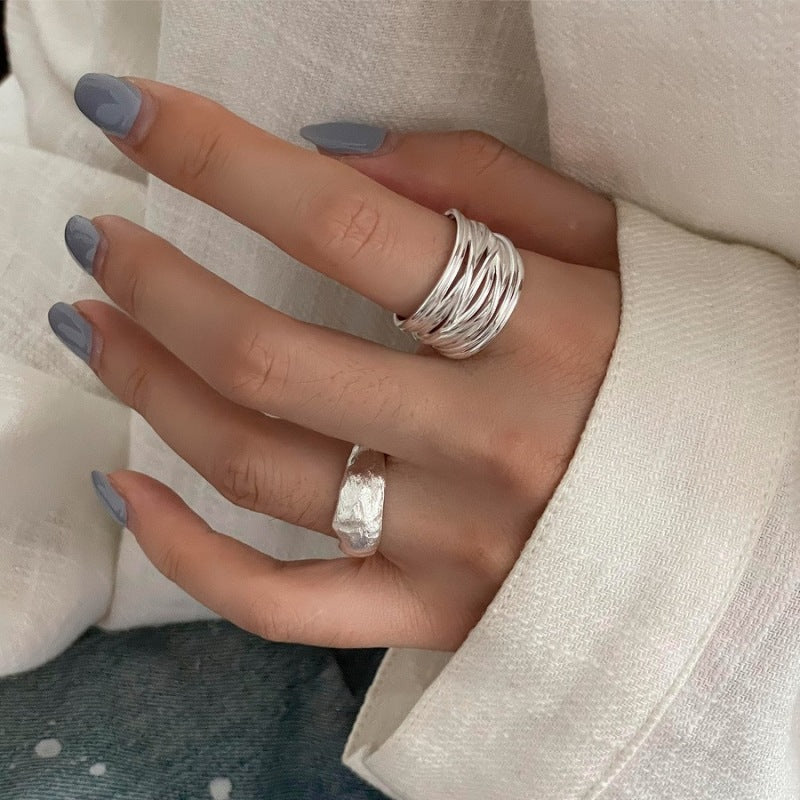 Cord For Braiding Female Geometric Simple Stylish Personality Rings