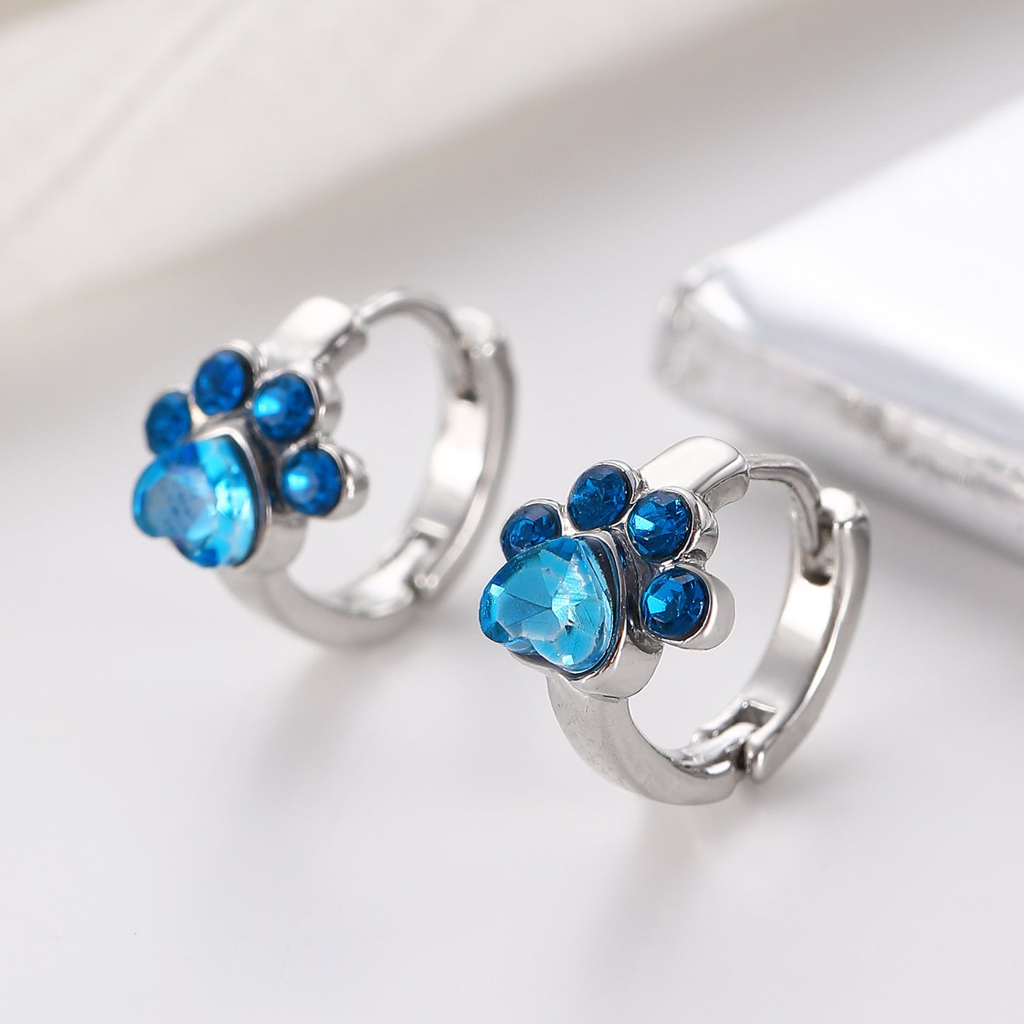 Women's Cute Cartoon Cat's Paw Ear Cat Jewelry Set