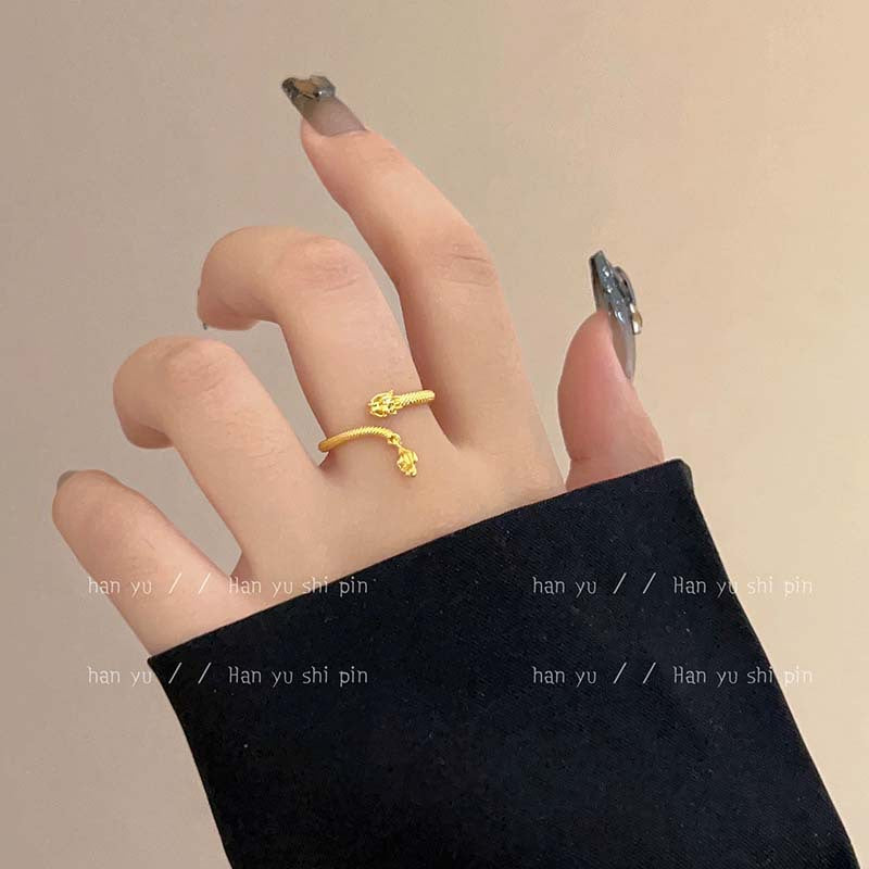 Vintage Court Style Flowers Opal Female Niche Rings
