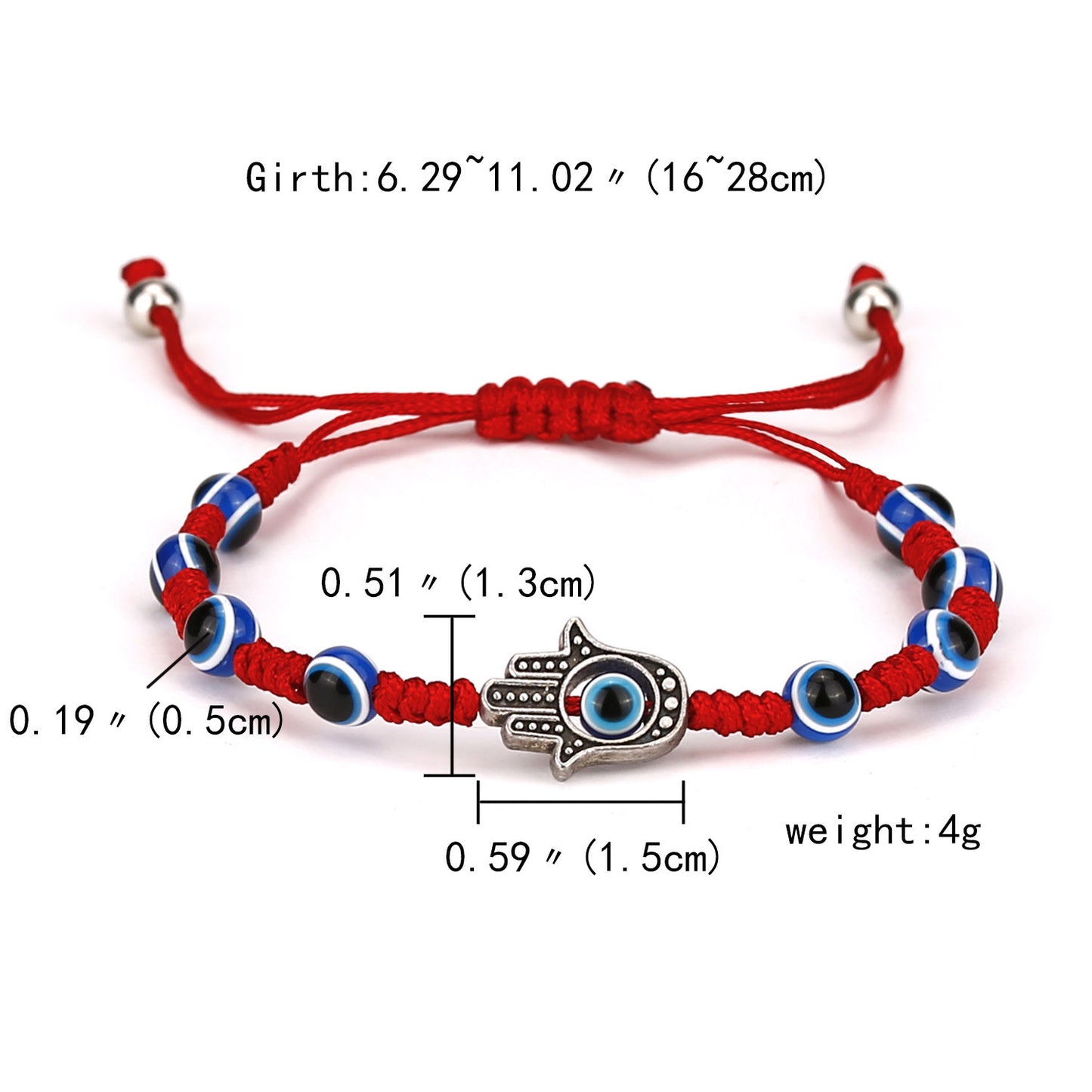 Turkish Blue Eyes Hand Weaving Adjustable Seven Bracelets