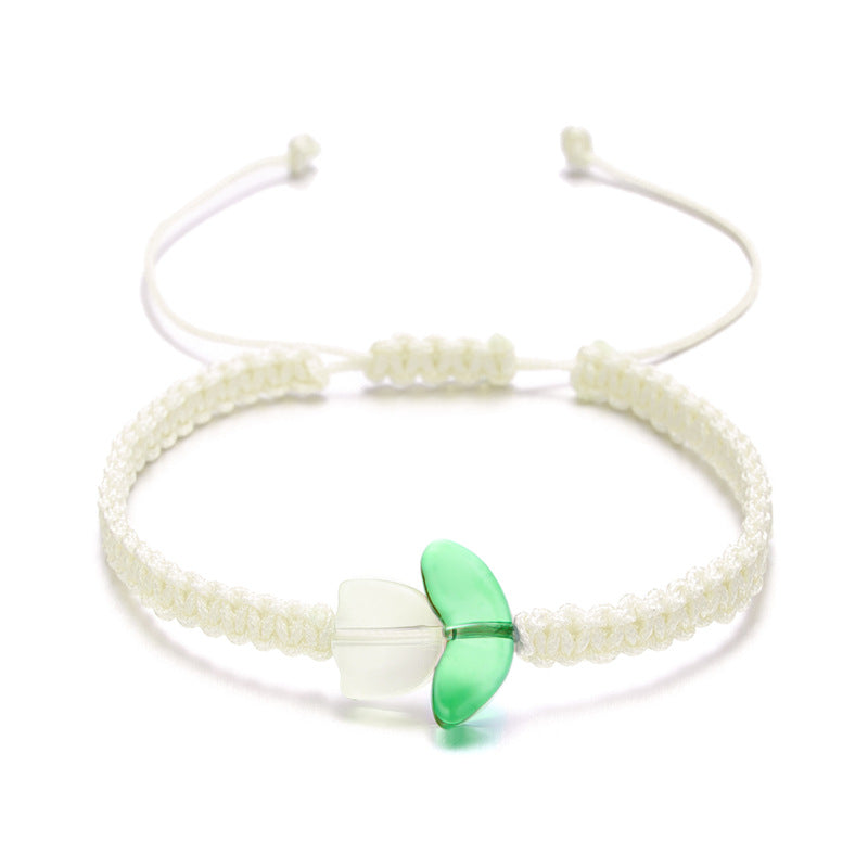 Style Fresh Tulip Niche Design Flower Bracelets