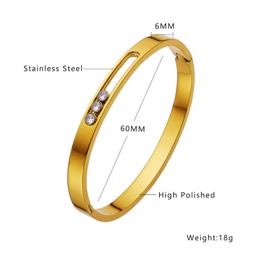 Women's Steel Simple Affordable Luxury Fashion High-grade Bracelet