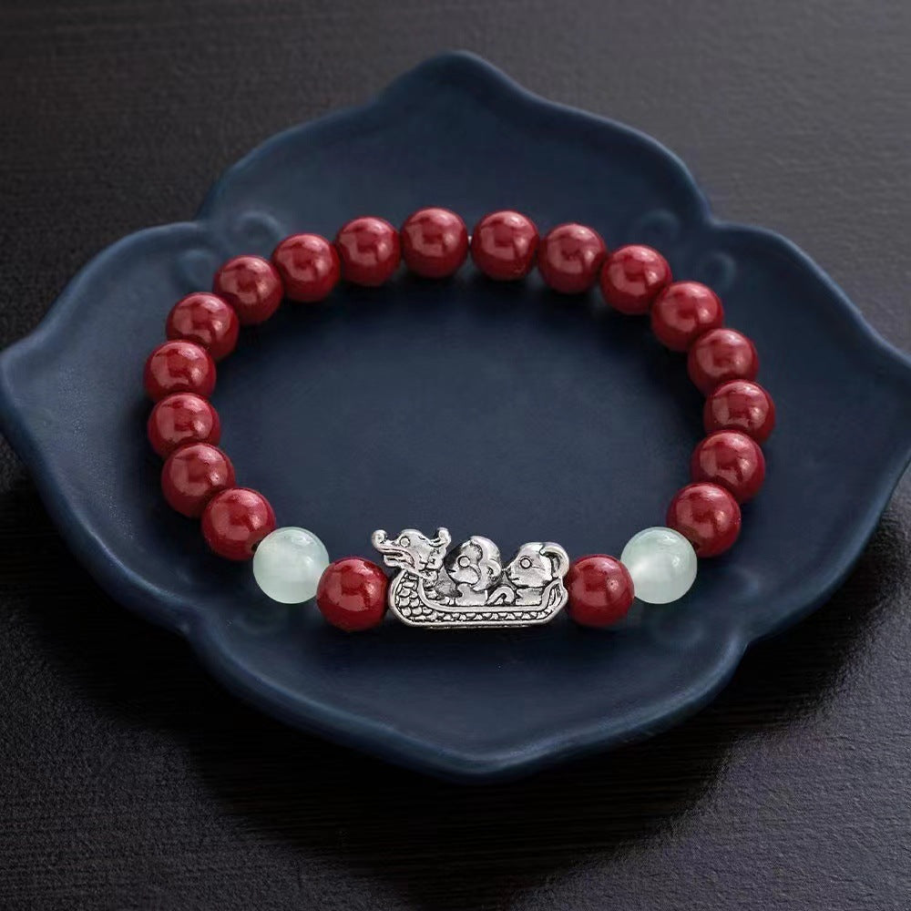 Women's & Men's Cinnabar Red Lucky Fortune For Life Safe Bracelets