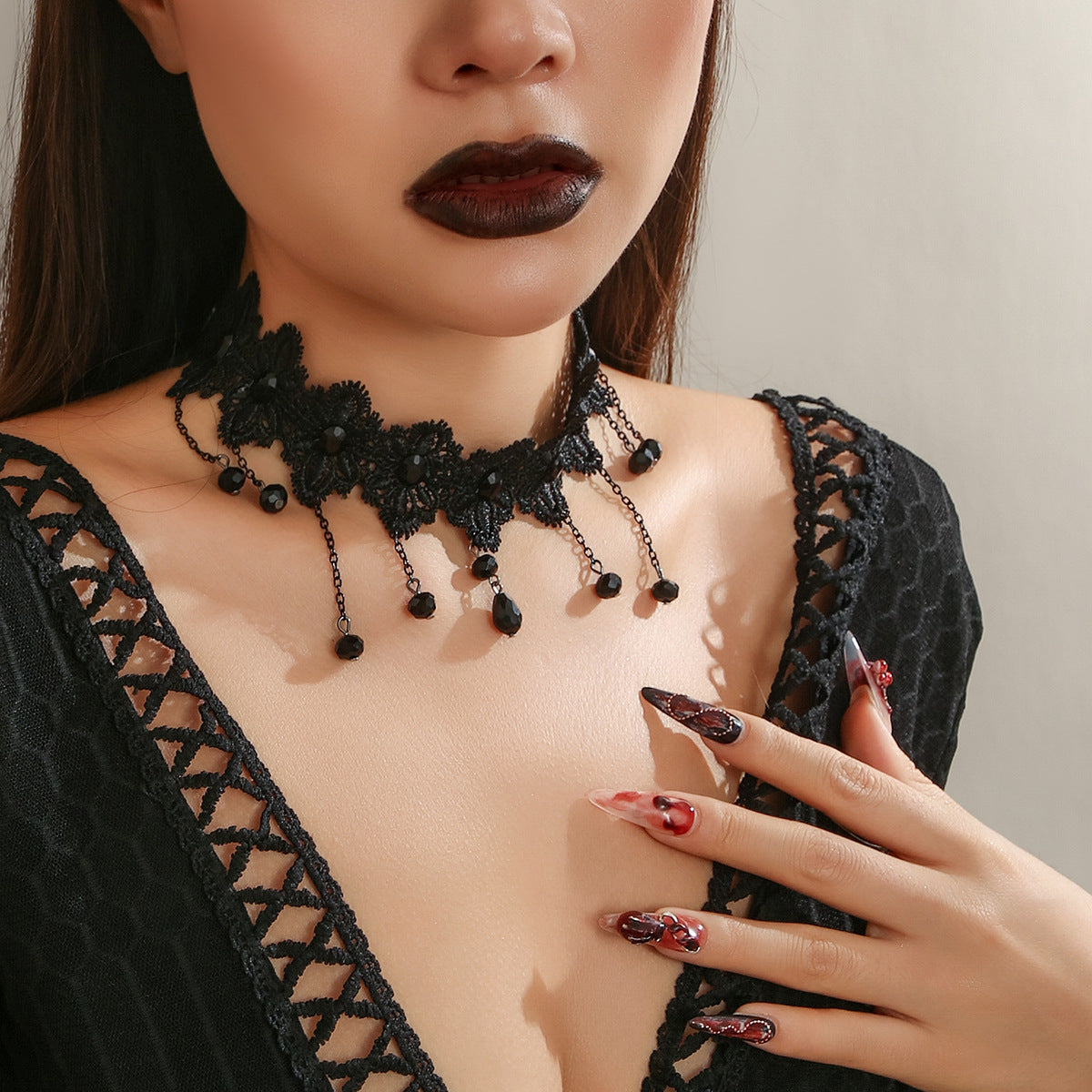 Lolita Lace Collar Vintage Black Gothic Necklaces