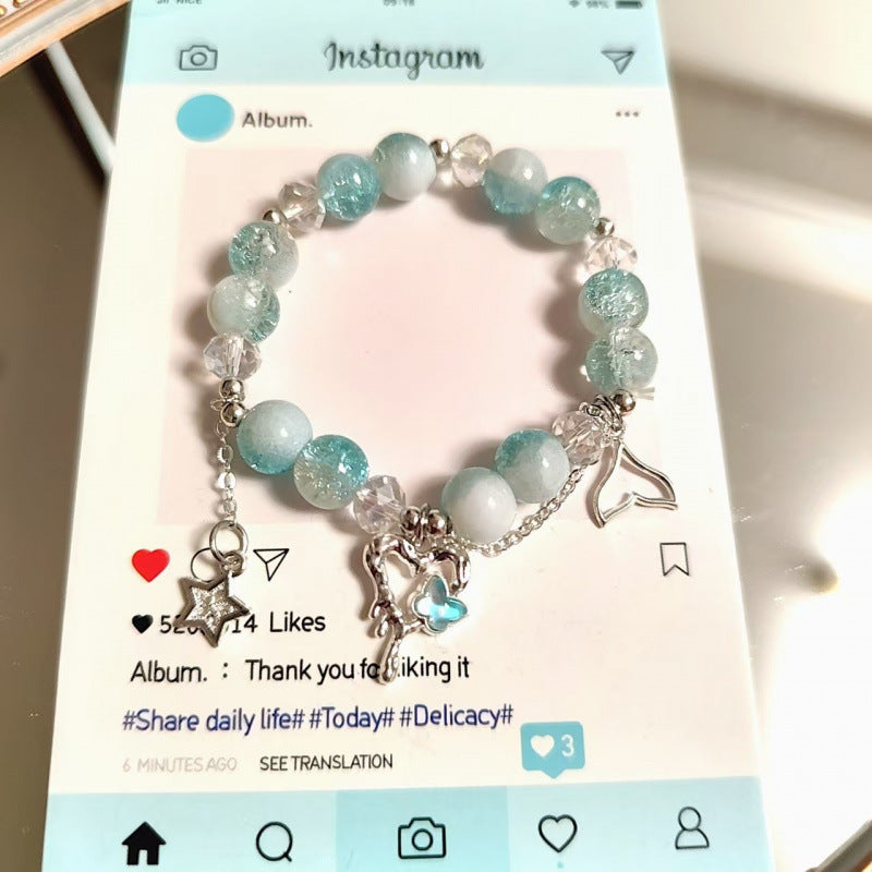 Moon Glazed Female Design Simple High Sense Versatile Bracelet