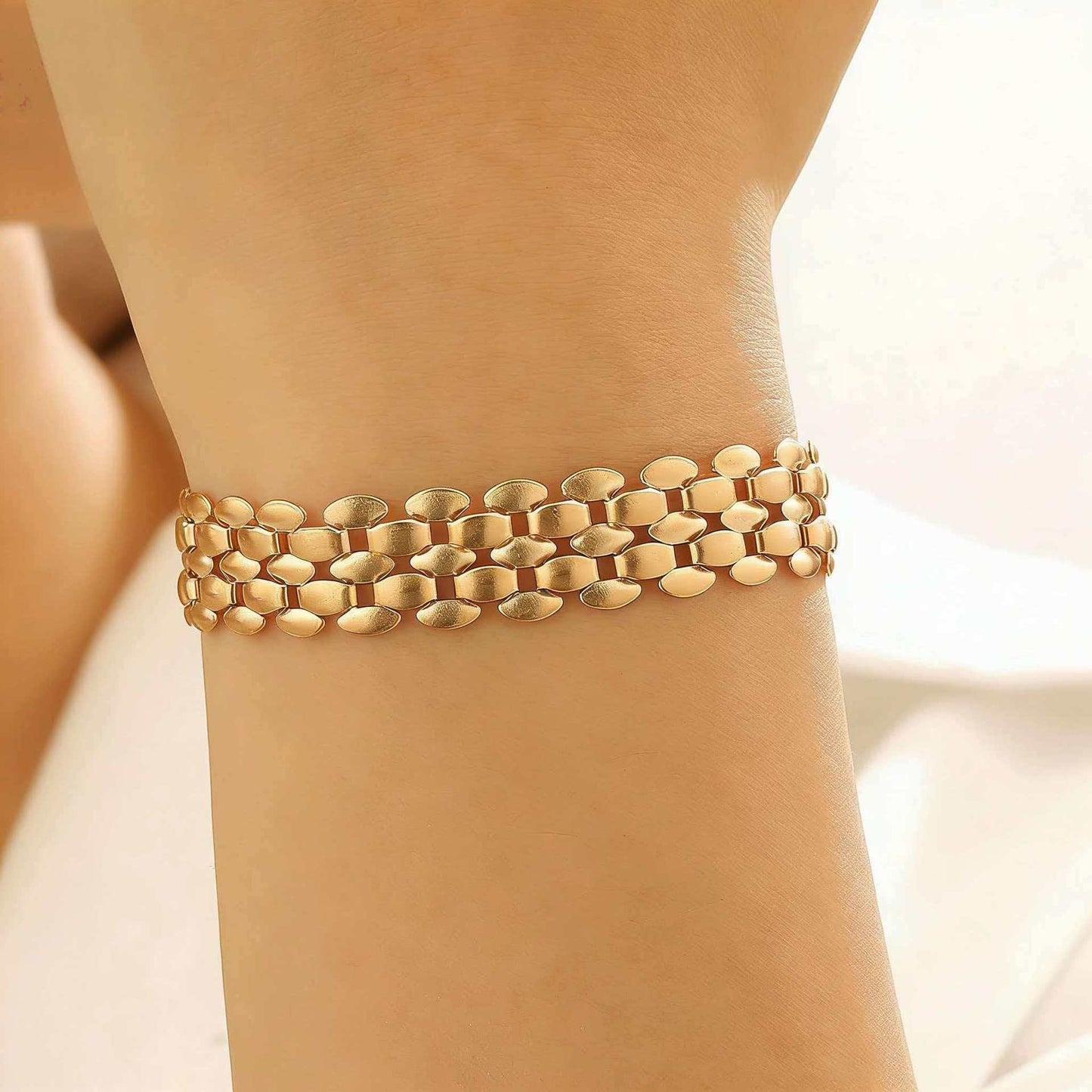 Women's Fashion Y-shaped Watch Clavicle Chain Stacked Strap Length Sweater Rings