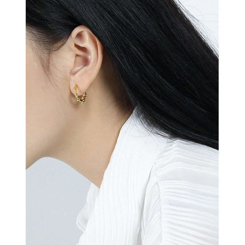 Women's Korean Niche Design Minimalist Geometric Irregular Earrings