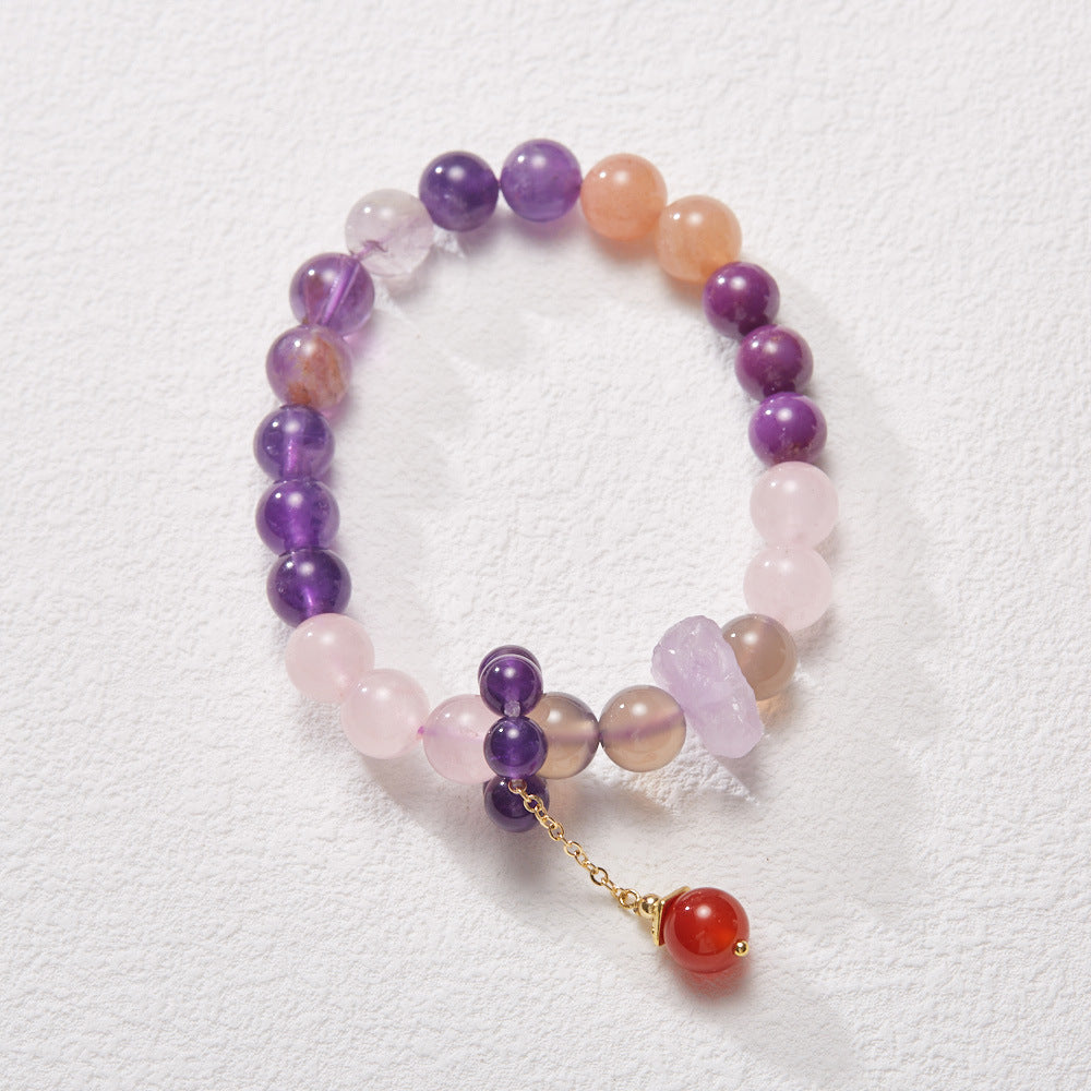 Fire Lucky Female Amethyst Ghost Design Bracelets