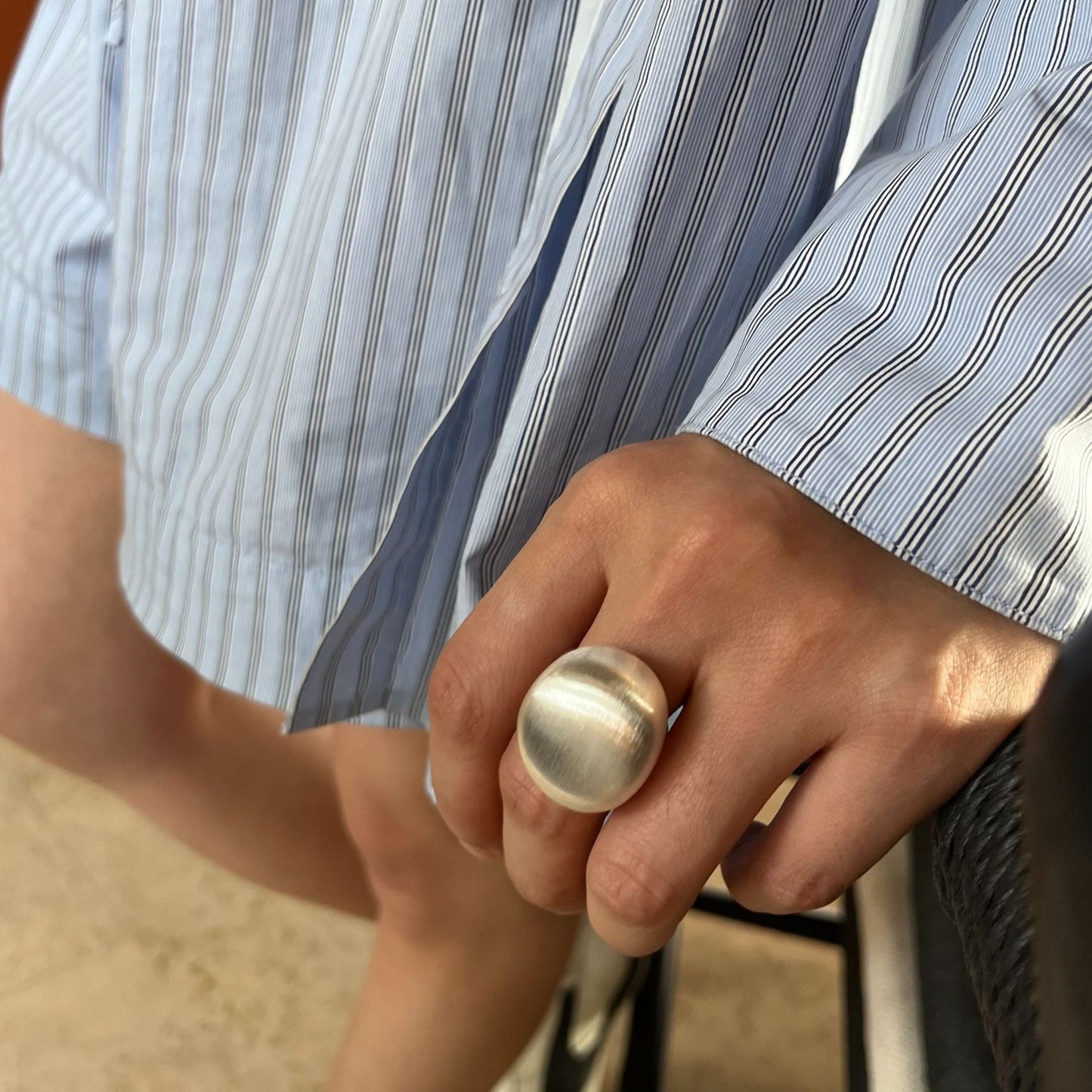 French Style Metal Advanced Sensitive Surface Design Rings