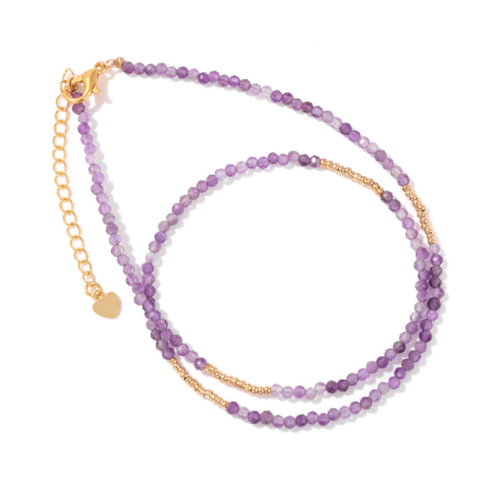 Stone Beading Clavicle Chain Female Niche Necklaces