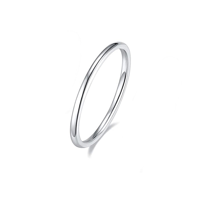 Inner Outer Arc Female Simple Personality Rings