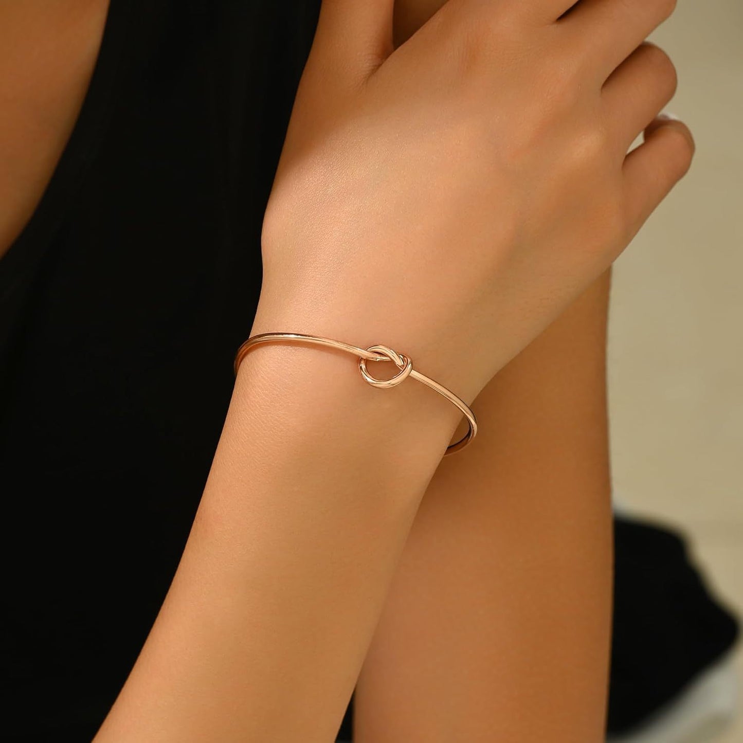Stainless Steel Open Knotted Love Alloy Bracelets