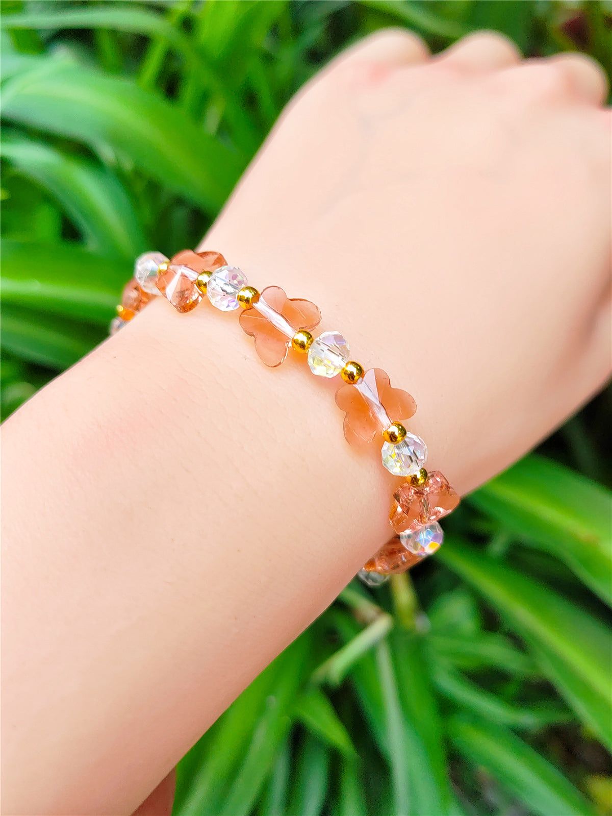 Women's Crystal Optional Sweet Fashion Ornament Butterfly Bracelets