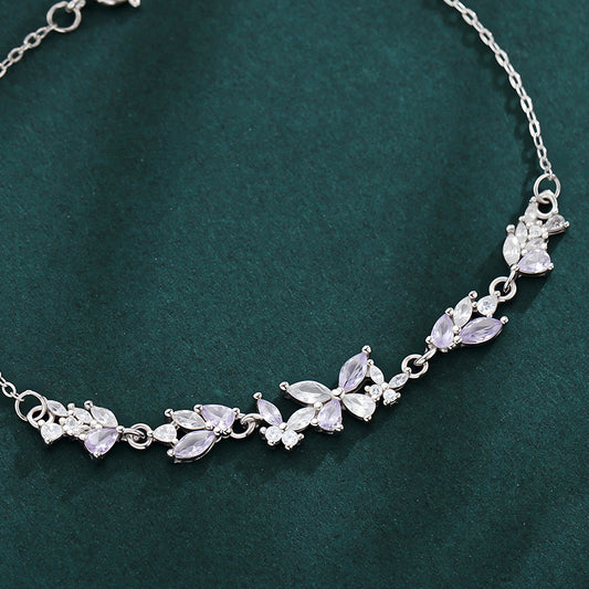 Wisteria Flower Light Luxury Minority Exquisite Senior Gift For Bracelet