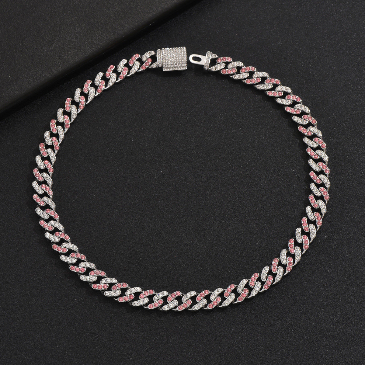 Men's Zircon Cross Design Clavicle Chain Hip Necklaces