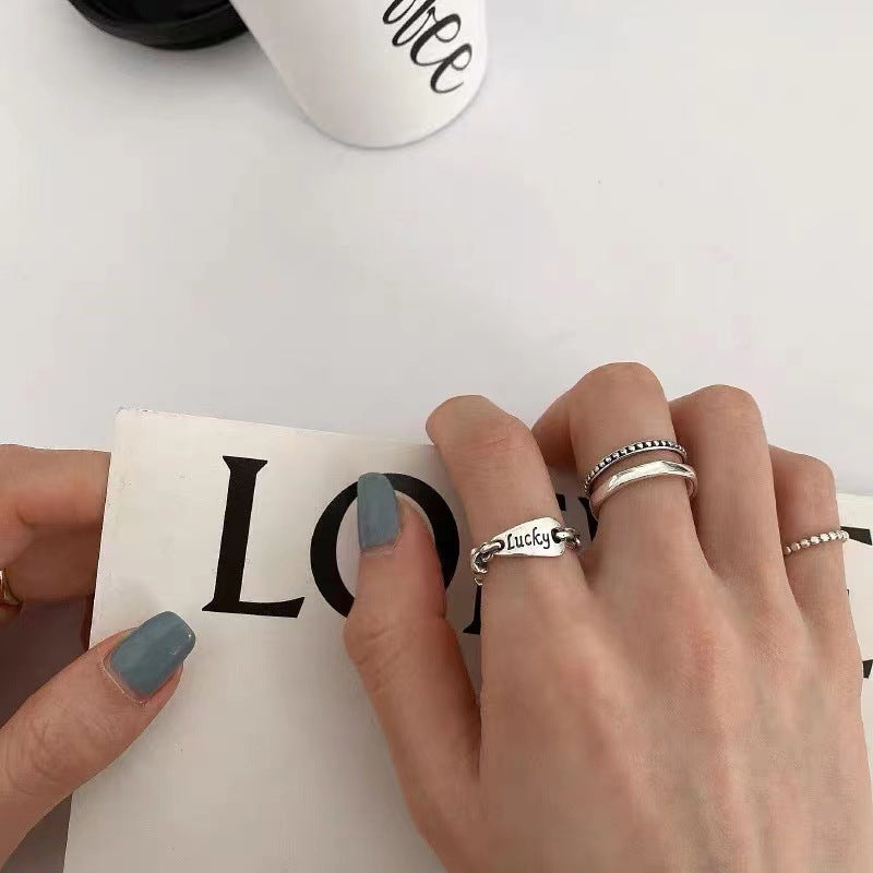 Female Fashion Personalized Niche Design Open Rings