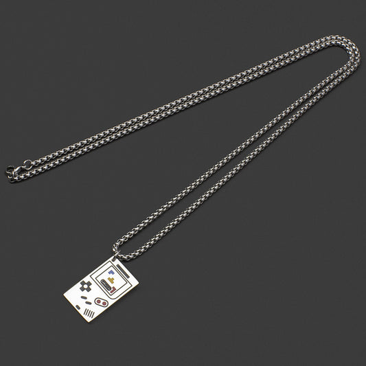 Men's Minimalist Hip Hop Game Machine Niche Fashion Hoodie Accessories Necklaces