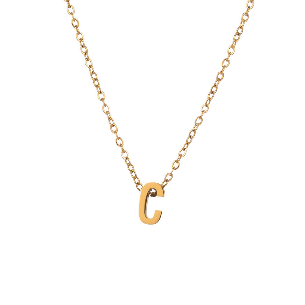 Fading English Letter Unisex Fashion Simple Necklaces