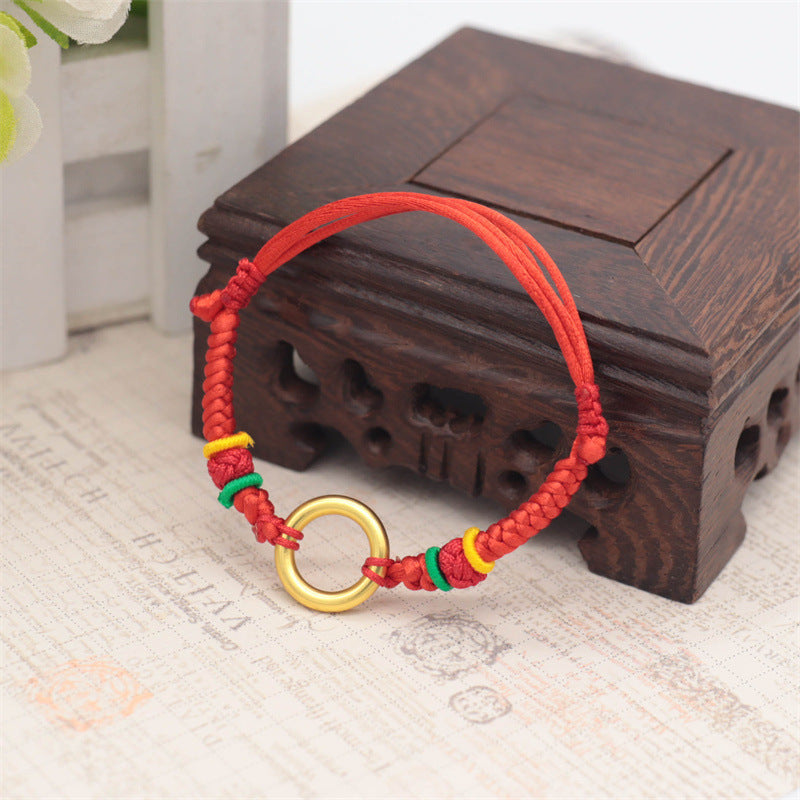 Children's Colorful Carrying Strap Hand-woven Red Rope Bracelets