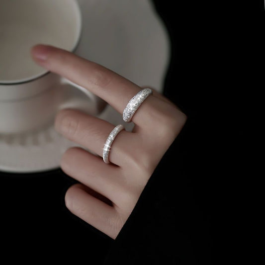 Frosted Fashion Simple Niche Refined Personalized Rings