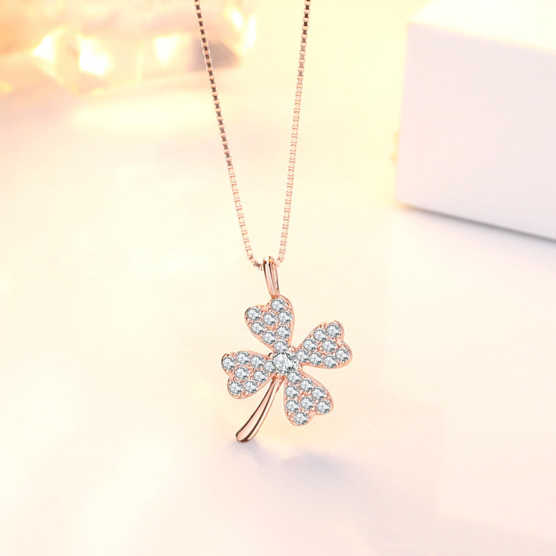 Women's Clover For Niche Design Clavicle Chain Necklaces