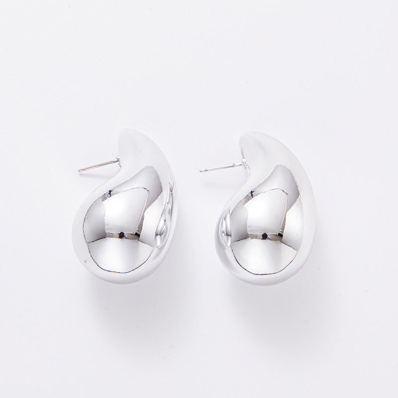 Women's Water Drop Plating Acrylic Ear Simple Earrings