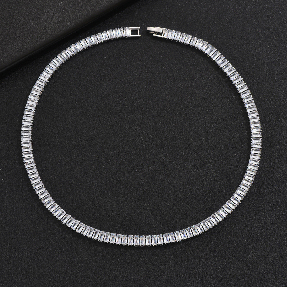 Men's Zircon Cross Design Clavicle Chain Hip Necklaces