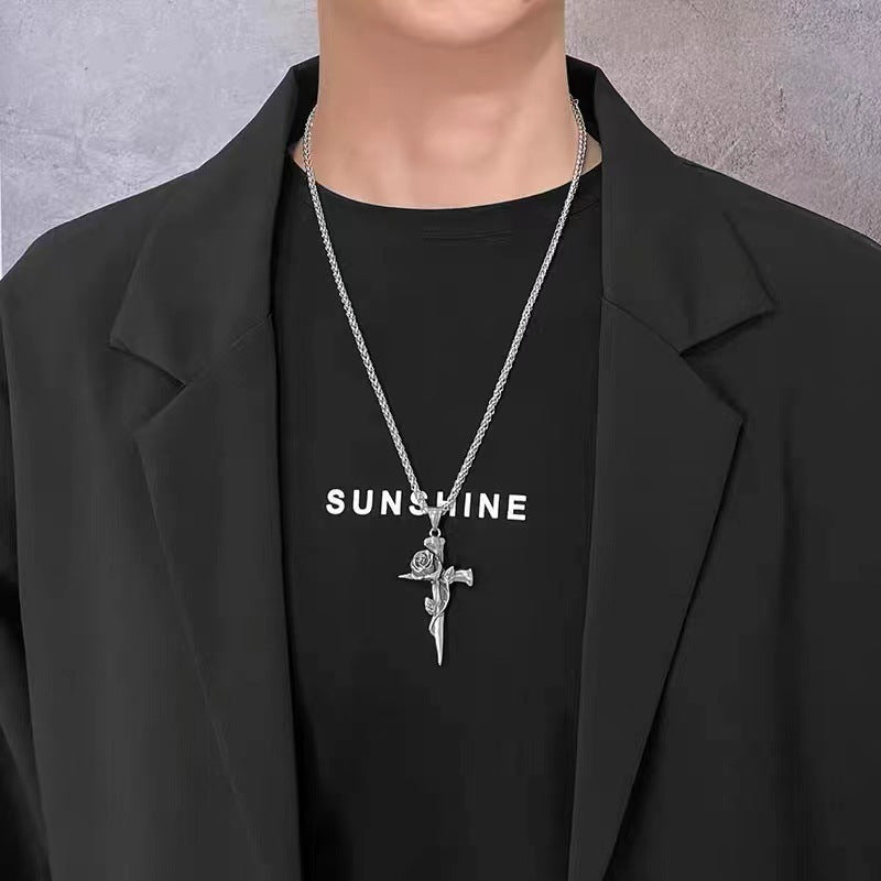 Cross Handsome Gothic American Halter Long Necklaces