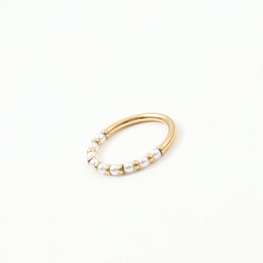 Movable Small Bead Thin Titanium Steel Bracelet