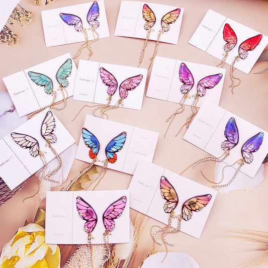 Women's Fashion Three-dimensional Butterfly Personalized Simple Long Rings