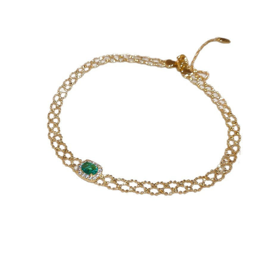Drop Light Luxury Minority Clavicle Chain Palace Style Earrings