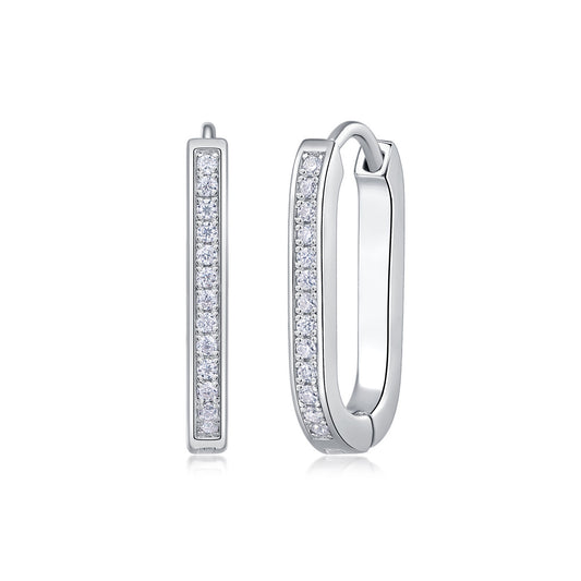 Sier Mood Moissanite Ear Live Broadcast Earrings