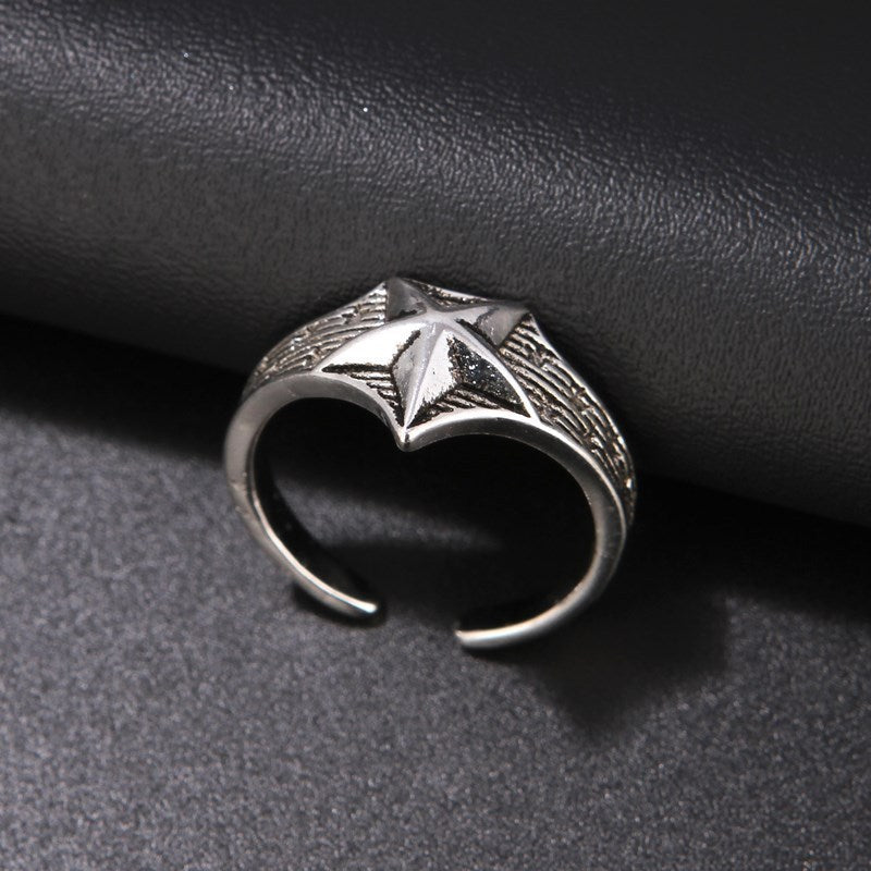 Women's & Men's Gate Cross Female Punk Trendy Open Rings