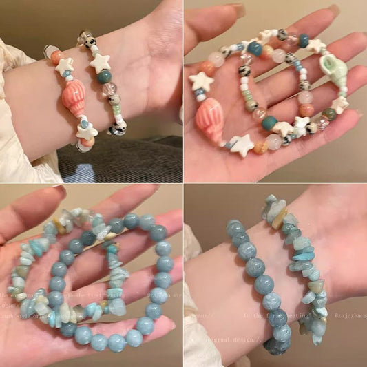 Ceramic Beaded Female Light Luxury Minority Bracelet